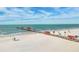 Beautiful aerial view of the pier, beach and the ocean, highlighting its scenic beauty at 445 Hamden Dr # 502, Clearwater Beach, FL 33767