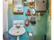 Functional basement bathroom offers the essentials at 5004 Suwannee Dr, New Port Richey, FL 34652