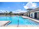 Stunning community pool with a gradual entry and resort-style amenities for residents to enjoy at 5208 Dandelion St, Apollo Beach, FL 33572
