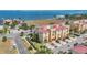 Aerial view of the neighborhood and waterfront, showcasing the homes and setting at 6404 Mayra Shores Ln, Apollo Beach, FL 33572