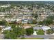 Wide aerial view of a residential neighborhood with well-maintained homes, mature trees, and community streets at 11029 90Th Ave, Seminole, FL 33772