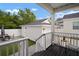 Inviting backyard with outdoor seating area, patio and garage at 11227 Moultrie Pl, Tampa, FL 33625