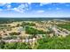 Beautiful aerial view highlights property within a lush green neighborhood, golf course, and serene lakes at 1177 Emerald Hill Way, Valrico, FL 33594