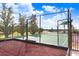 Fenced in community basketball court with views of the pond behind it at 1177 Emerald Hill Way, Valrico, FL 33594