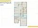 Detailed floor plan showcasing the layout of the home, including bedrooms, kitchen, and living spaces at 16419 Sapphire Point Dr, Lakewood Ranch, FL 34211