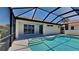 Beautiful pool area with clear blue water, covered screening, and ample space for outdoor enjoyment at 2416 Caraway Dr, Venice, FL 34292