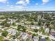 Wide aerial view of a lush suburban area with clear blue skies and scattered clouds at 2435 37Th N Ave, St Petersburg, FL 33713