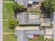 Aerial view of the house with backyard and no pool at 2435 37Th N Ave, St Petersburg, FL 33713