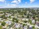 Wide aerial view of a lush suburban area with clear blue skies and scattered clouds at 2435 37Th N Ave, St Petersburg, FL 33713