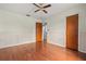 Classic bedroom with hardwood floors and a ceiling fan, offering a comfortable space at 2435 37Th N Ave, St Petersburg, FL 33713