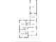 Home floor plan featuring primary bedroom, bedroom, bath, kitchen, dining area, living room and garage at 2435 37Th N Ave, St Petersburg, FL 33713