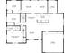 Layout of the home detailing the room dimensions and their arrangement within the house at 2810 Doone Cir, Palm Harbor, FL 34684