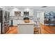Bright kitchen features granite countertops, stainless steel appliances, and a functional island at 3302 W Beaumont St, Tampa, FL 33611