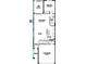 Floor plan of the first story of the home, including a 2-car garage, kitchen, great room, and bedroom at 3472 Timber Crossing Ave, Brandon, FL 33511
