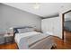 Cozy bedroom with a comfortable bed, ample closet space, and a tranquil color scheme at 5659-5657 Shore S Blvd, Gulfport, FL 33707