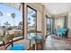 Charming breakfast nook with ocean views and bright, airy ambiance at 5659-5657 Shore S Blvd, Gulfport, FL 33707