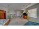 Spacious bedroom featuring bunk beds, table with chairs and a futon for guests at 620 Bayway Blvd # 1, Clearwater, FL 33767