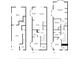 Detailed floor plans featuring first, second, and third floors at 620 Bayway Blvd # 1, Clearwater, FL 33767