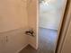 Bedroom closet with wire shelving; well-lit room; ceiling fan; neutral carpet; freshly painted walls at 6304 Parkside Meadow Dr, Tampa, FL 33625