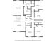 Floor plan of the second floor of the house, including bedrooms, bathrooms, and a Gathering room at 6708 Hazelnut Spice Dr, Ruskin, FL 33573