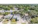 Aerial view of the property and neighborhood showcasing a spacious yard and pool at 6894 82Nd N Ave, Pinellas Park, FL 33781