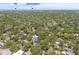 Aerial view of a residential neighborhood with lush greenery and the property highlighted at 906 E Broad St, Tampa, FL 33604