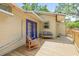 Back patio with outdoor seating at 906 E Broad St, Tampa, FL 33604