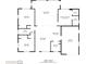 Detailed floor plan of the house, showing layout of the bedrooms, bathrooms, living areas, and garage at 9469 Treasure Ne Ln, St Petersburg, FL 33702