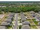 A stunning aerial view showcasing the layout of the neighborhood at 9914 Calypso Orchid Ct, Riverview, FL 33578