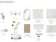 Bathroom design featuring a toilet, sink, mirror, lighting, and stylish fixtures at 119 Huron Ave, Tampa, FL 33606