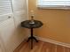 Interior shot with unique decorative side table, adding charm to any room at 1301 S Hercules Ave # 19, Clearwater, FL 33764