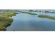 Panoramic open water view showing the bay, shoreline, and waterfront communities at 14506 Alejo Ct, Seminole, FL 33776
