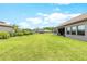 Lush green backyard offering plenty of space and privacy, ideal for outdoor enjoyment and entertaining at 17804 Brewster Grn, Lutz, FL 33559