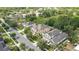 Aerial view of property highlighting proximity to green space in a well-maintained neighborhood at 2387 Bartolo Dr, Land O Lakes, FL 34639