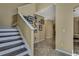 Bright staircase with decor and easy access to the second floor at 2387 Bartolo Dr, Land O Lakes, FL 34639