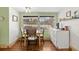 Cozy breakfast nook with a view of the screened-in pool area at 4018 Highgate Dr, Valrico, FL 33594