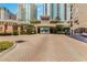 Landscaped entryway of condos provides a welcoming entrance to a luxury residential building at 501 Knights Run Ave # 1335, Tampa, FL 33602