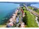 Aerial view of a waterfront condo complex with a golf course at 5736 La Puerta Del Sol S Blvd # 254, St Petersburg, FL 33715