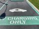 Designated EV charging parking spot with electric car and charger symbol at 5736 La Puerta Del Sol S Blvd # 254, St Petersburg, FL 33715
