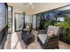 Relaxing outdoor patio with comfortable seating and serene views of the community at 5736 La Puerta Del Sol S Blvd # 254, St Petersburg, FL 33715