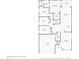 House floor plan showing bedroom, bathroom, kitchen, laundry room, garage and living room layout at 9644 Jasmine Brook Cir, Land O Lakes, FL 34638