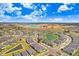 Charming aerial view of home in a Gathering-friendly neighborhood near a large community pool at 10998 Gable Dig Loop, San Antonio, FL 33576