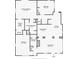 Detailed floor plan showcasing the home's layout, including bedrooms, bathrooms, kitchen, and living areas at 1111 32Nd N St, St Petersburg, FL 33713