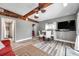 Living room features a view to the patio, gray walls, and modern style at 1111 32Nd N St, St Petersburg, FL 33713