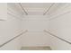 Walk-in closet space with shelving ready for plenty of storage at 1141 80Th Street S Ct, St Petersburg, FL 33707