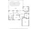 Detailed floor plan showcasing layout with primary bedroom, kitchen, living room, pool and attached garage at 1141 80Th Street S Ct, St Petersburg, FL 33707