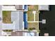 Aerial view of home with backyard dock, canal access, and well-maintained landscaping at 12700 5Th Isle, Hudson, FL 34667