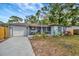 Charming single-story home with a cozy front porch and a well-maintained lawn at 15591 Darien Way, Clearwater, FL 33764