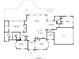 Detailed floor plan showcasing the layout of the home, including room dimensions and connections at 16224 Iola Woods Trl, Dade City, FL 33523