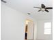 Bright bedroom with a ceiling fan and a view from the windows at 19314 Long Lake Ranch Blvd, Lutz, FL 33558